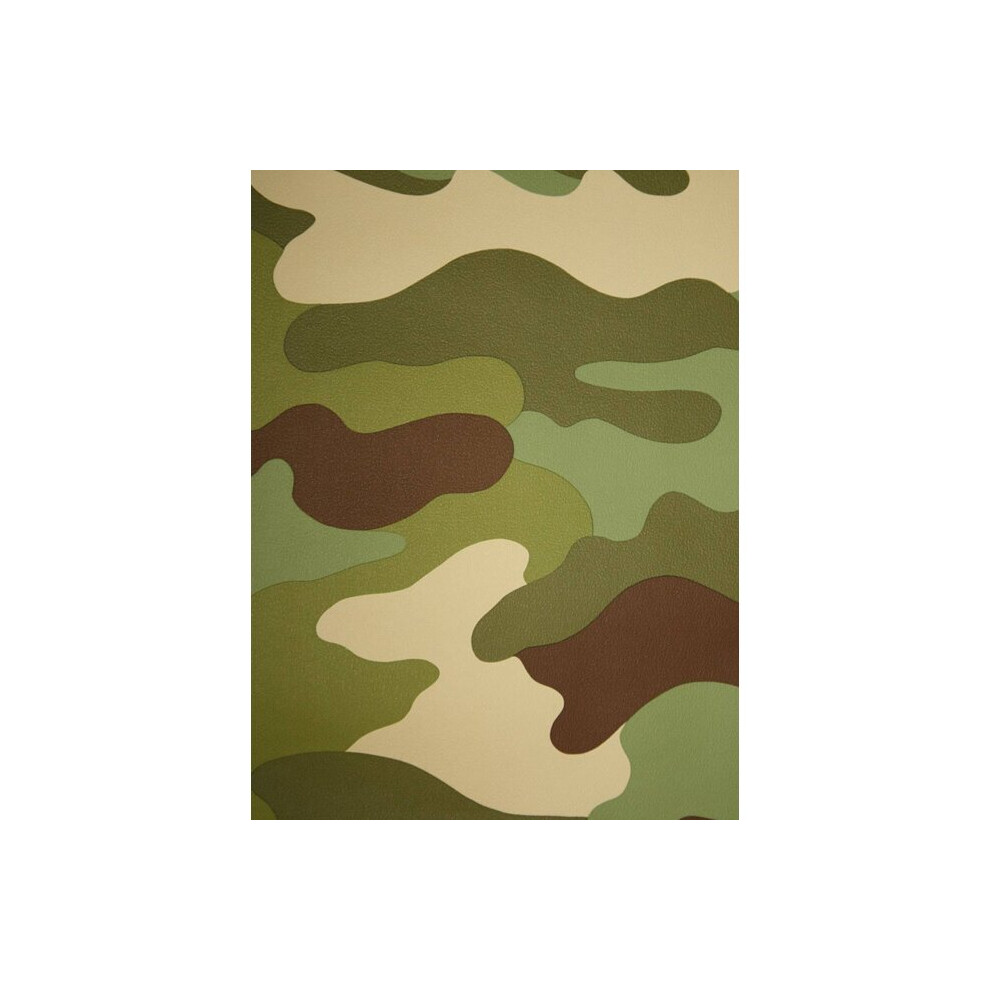 Camouflage Wallpaper 10m Rasch 260914