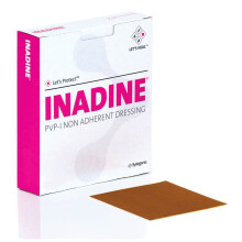Inadine Iodine Non-Adherent Dressings 5cm x 5cm (Box of 25)