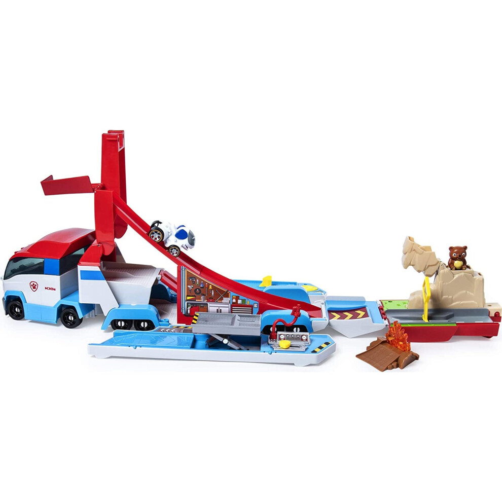 Paw Patrol 6053406 LaunchâÃÃ´N Haul PAW Patroller, Transforming 2-in-1 Track Set for True Metal Die-Cast Vehicles (2019)