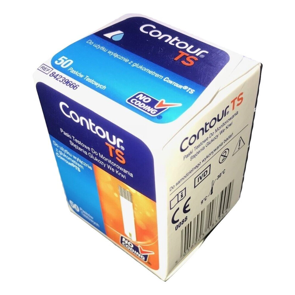 Contour TS Blood Glucose Test Strips For Contour TS Meter (x50)