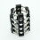 Black Leather & Metal Chasity Cage with Lock 1