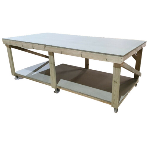 (4ft, Standard Legs) Wooden 3FT Wide uniMDF Top Workbench 1