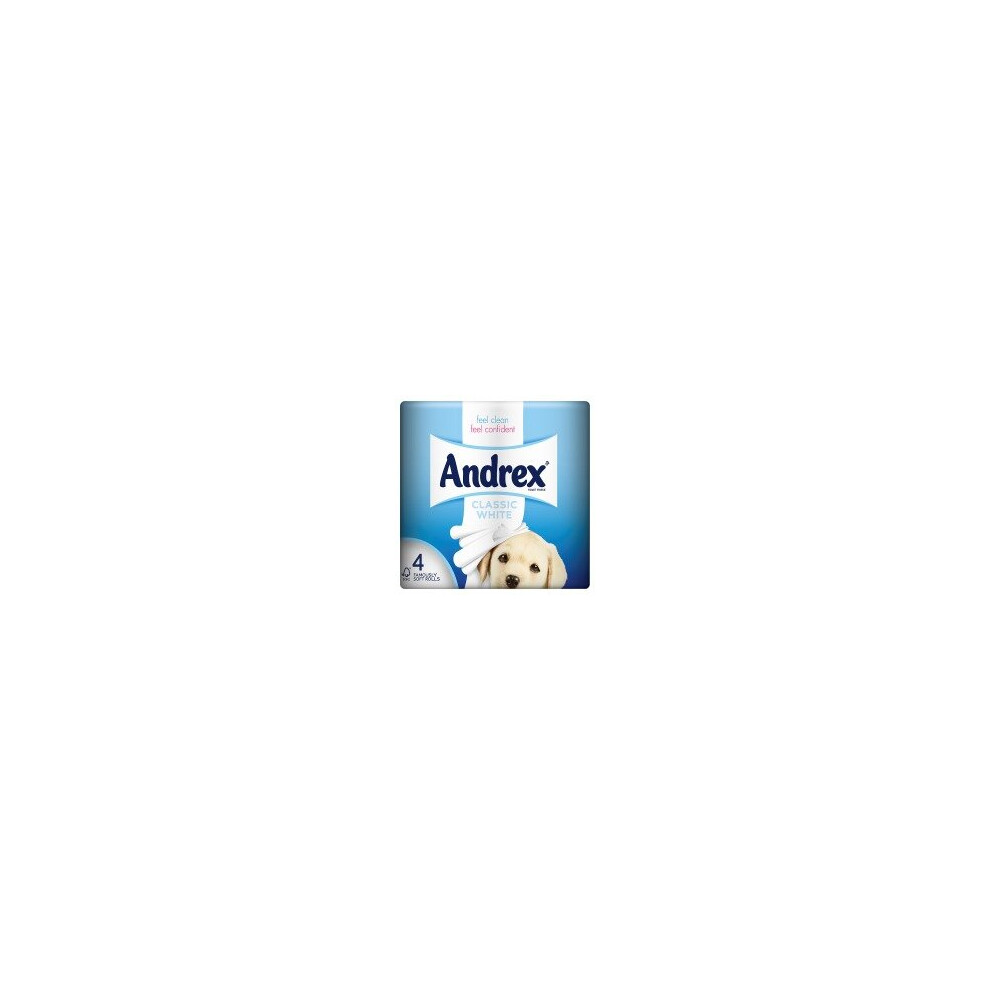 Andrex Classic White Toilet Tissue 4 Rolls (6 x 4pk)