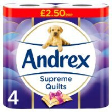 Andrex Supreme Quilts 160sc 4Rx6 (6 x 4pk)