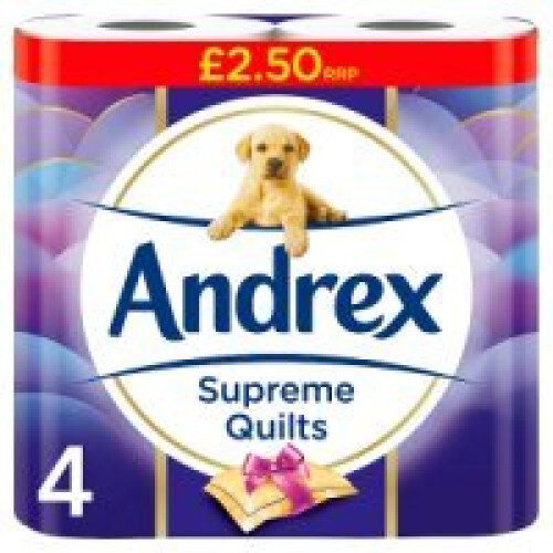 Andrex Andrex Supreme Quilts 160sc 4Rx6 (6 x 4pk)