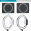 Neewer Neewer Ring Light Kit:18"/48cm Outer 55W 5500K Dimmable LED Ring Light 7