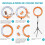 Neewer Neewer Ring Light Kit:18"/48cm Outer 55W 5500K Dimmable LED Ring Light 5