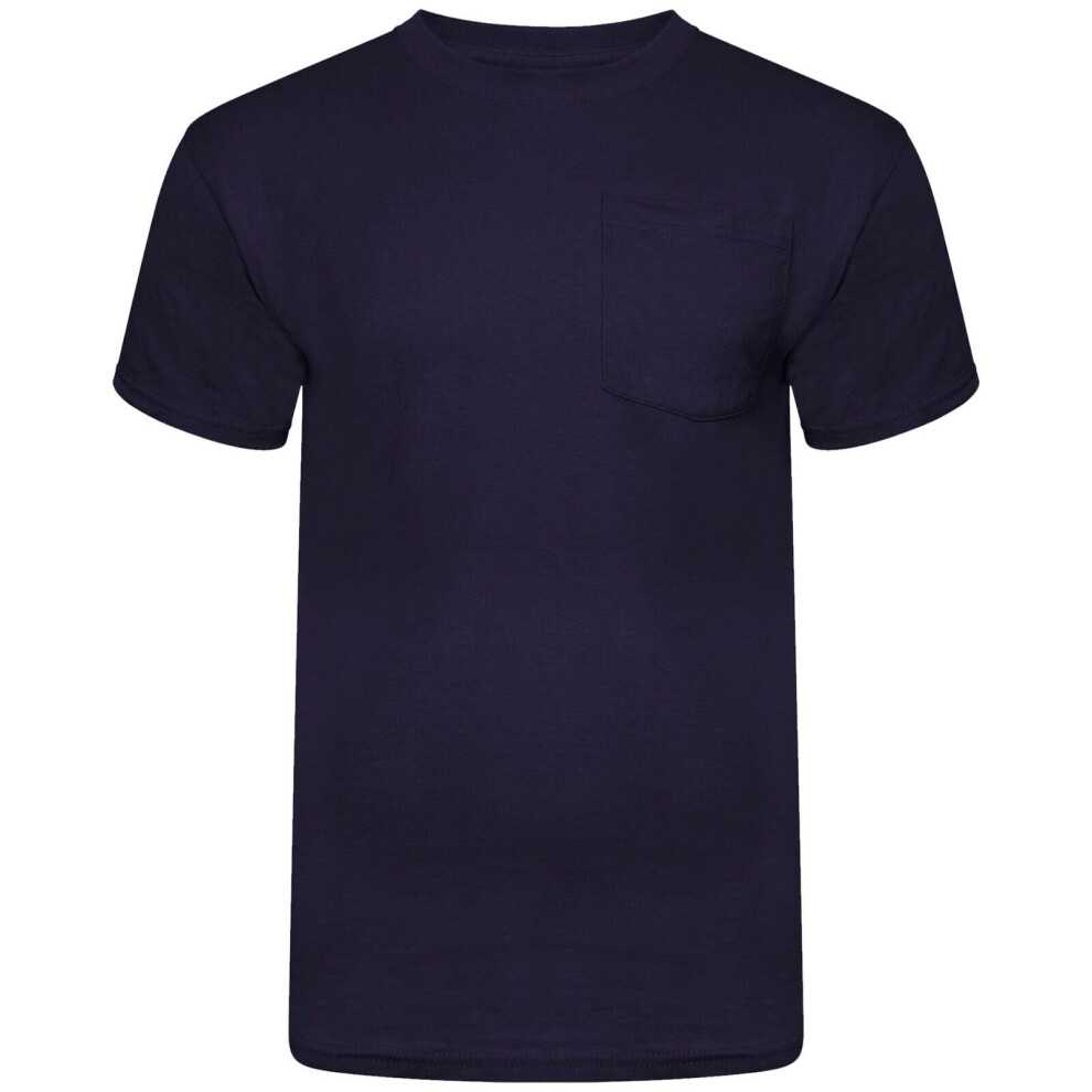 (Navy, S) Mens T Shirts Short Sleeve Fruit Of The Loom TShirts