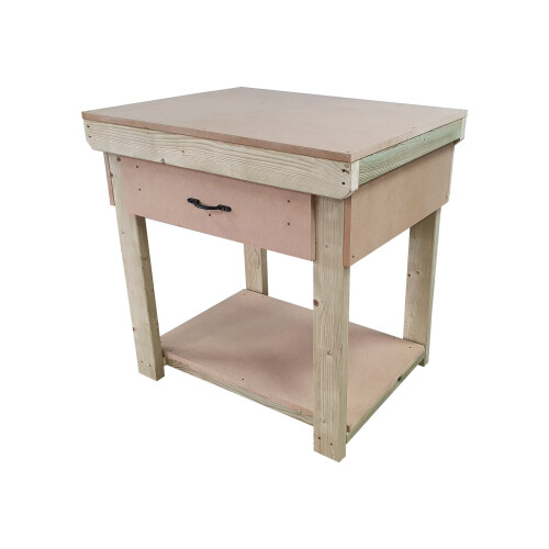 (3ft, Standard Legs) Wooden MDF Top Workbench With Drawers 1