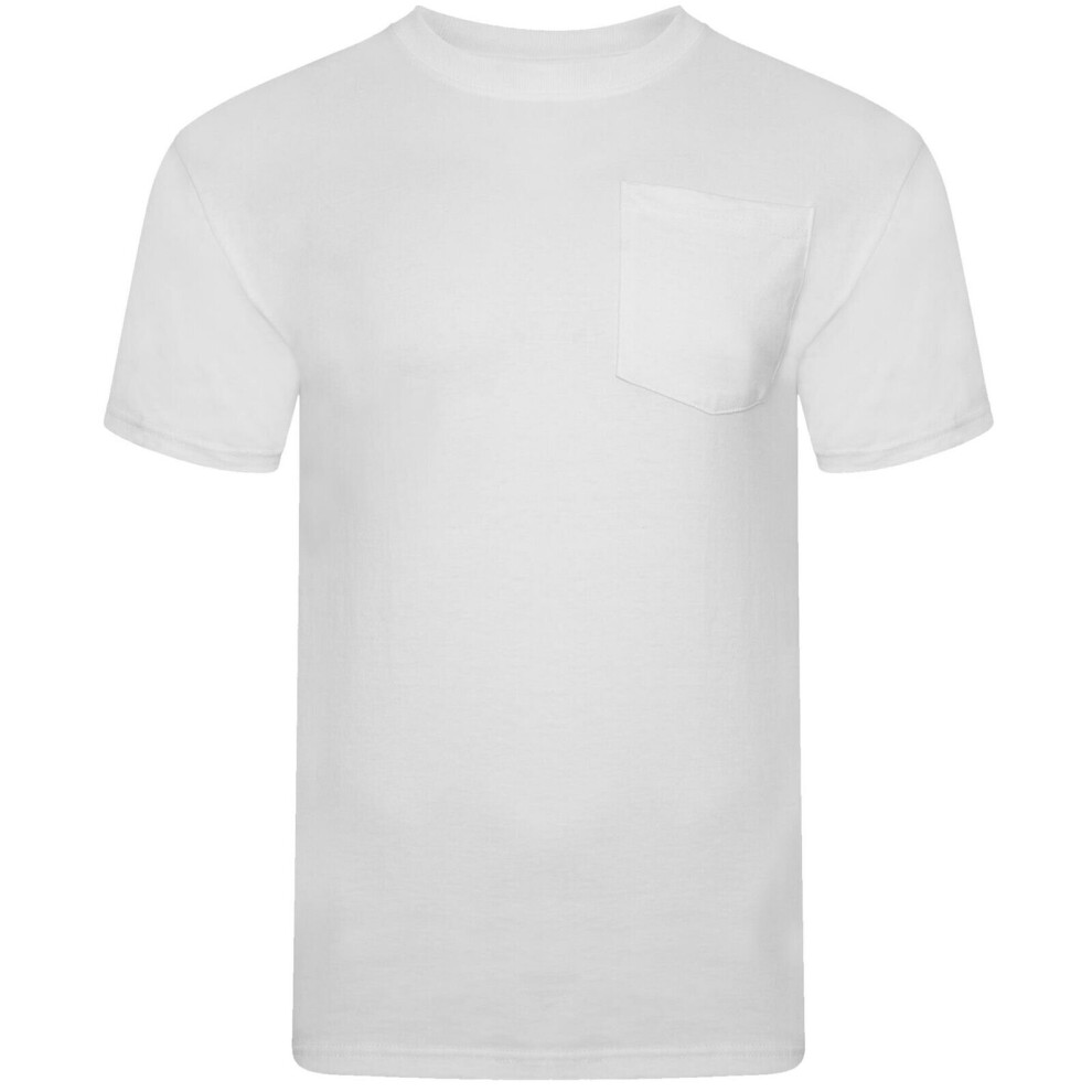 (White, S) Mens T Shirts Short Sleeve Fruit Of The Loom TShirts