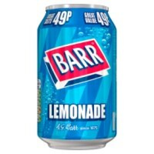 Barr Barr Lemonade 330ml Can (24 x 330ml)