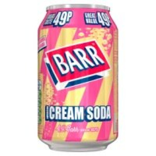 Barr Barr Cream Soda 330ml Can (24 x 330ml)