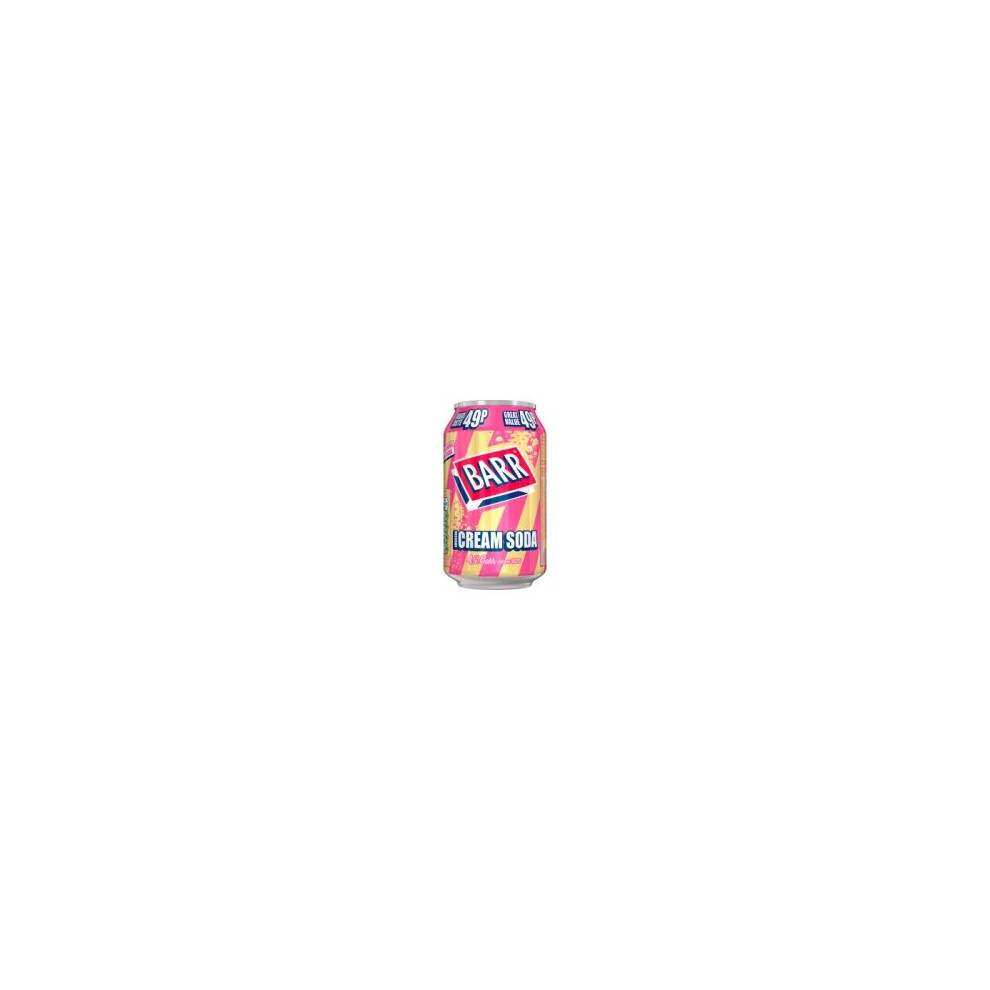 Barr Cream Soda 330ml Can (24 x 330ml)