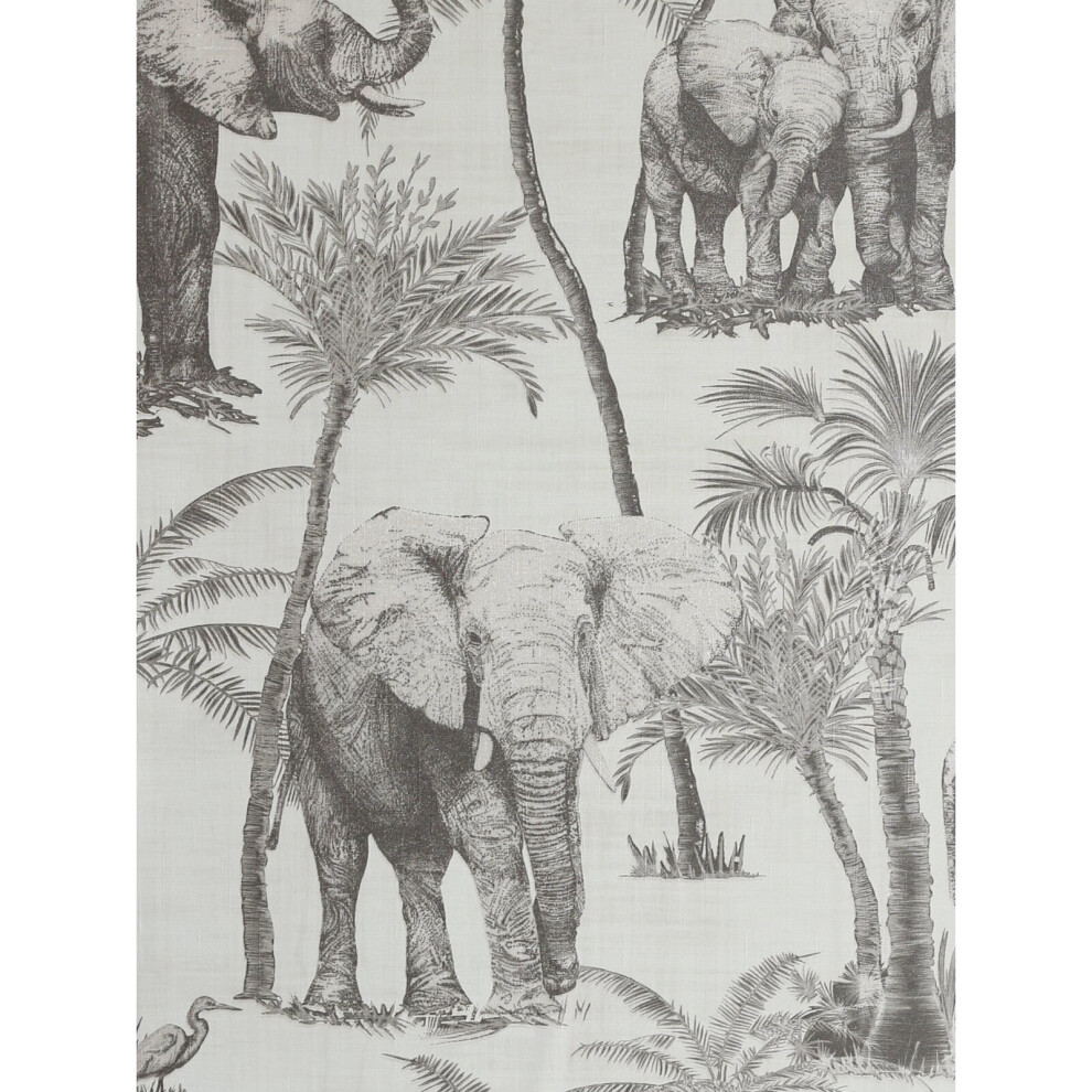 Safari Elephant Wallpaper Charcoal Arthouse 296700