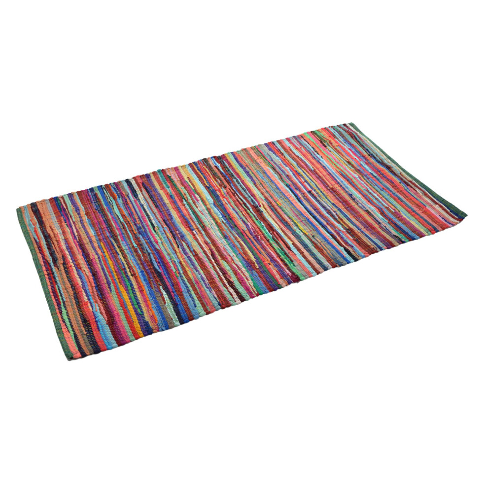 Allure Home Fashions (60 X 180Cm) Allure Handmade Chindi Rag Rug From Recycled Fabrics