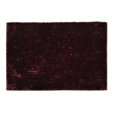 (Bordeaux) Allure Luxury Velvet Chenille Bath Mat 50 x 80cm