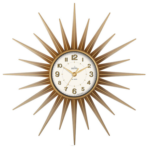 Acctim Acctim Stella Wall Clock Sprayed Gold