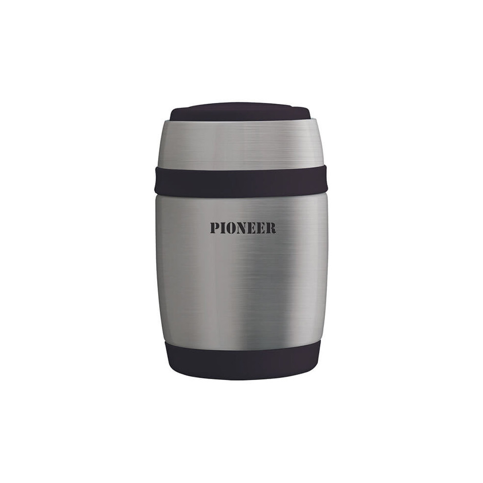 Pioneer 580ml Food Flask with Spoon Stainless Steel