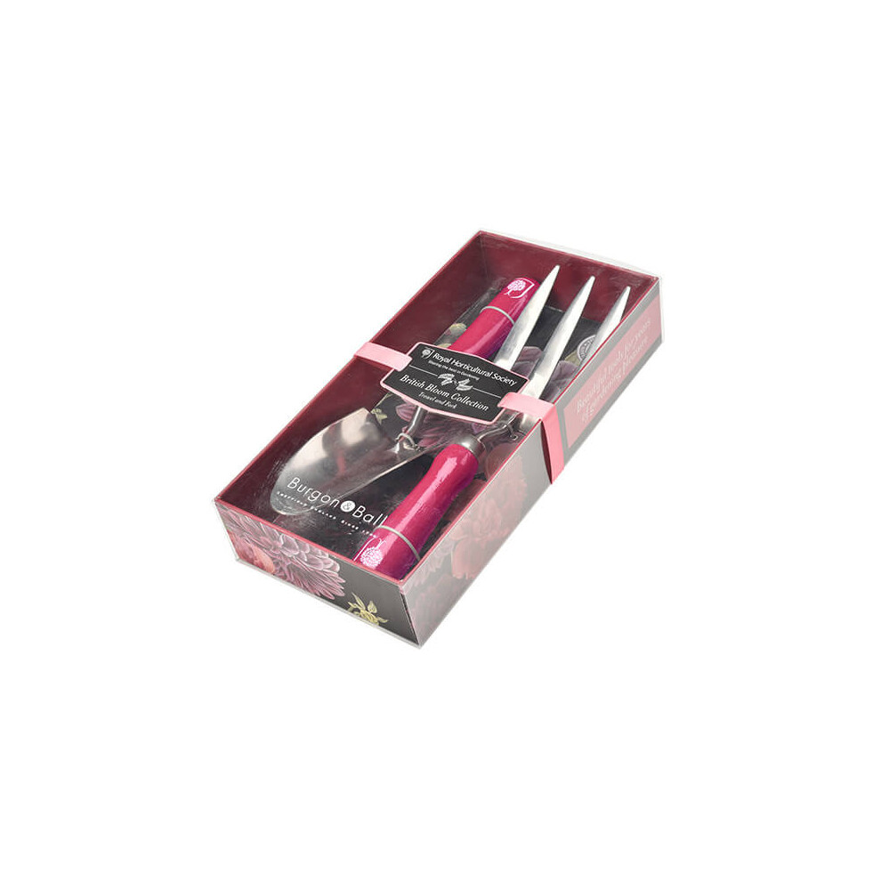 RHS British Bloom Gift Boxed Trowel & Fork