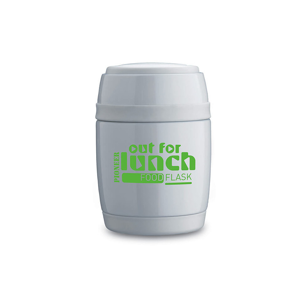 Pioneer 580ml Food Flask with Spoon White