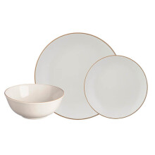 Mason Cash Classic Collection 12 Piece Fine Stoneware Dinner Set, Ceramic, Cream, 29 x 29 x 22 cm