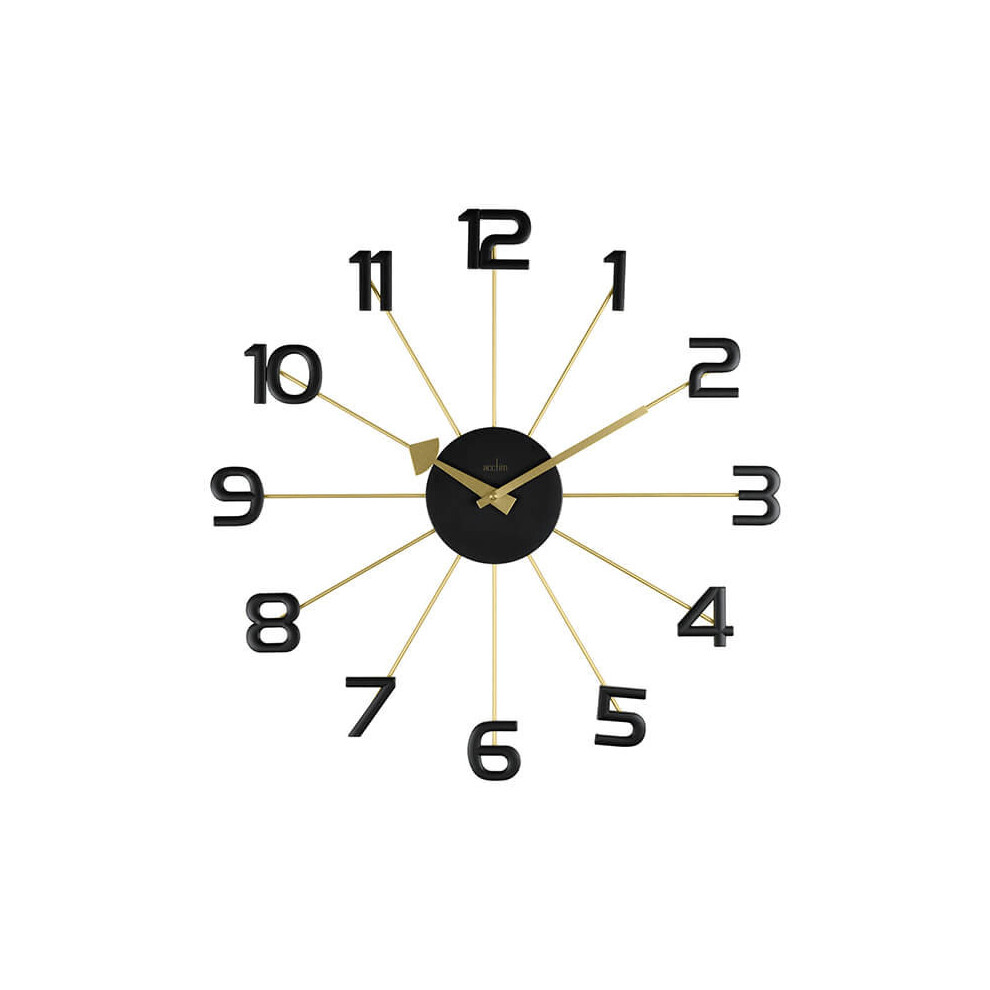 Acctim Astraea Wall Clock Gold/Black