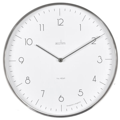 Acctim Acctim 29512 Madison Silver Wall Clock