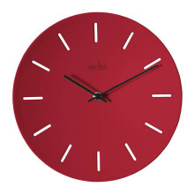 Acctim Majken Wall Clock Red