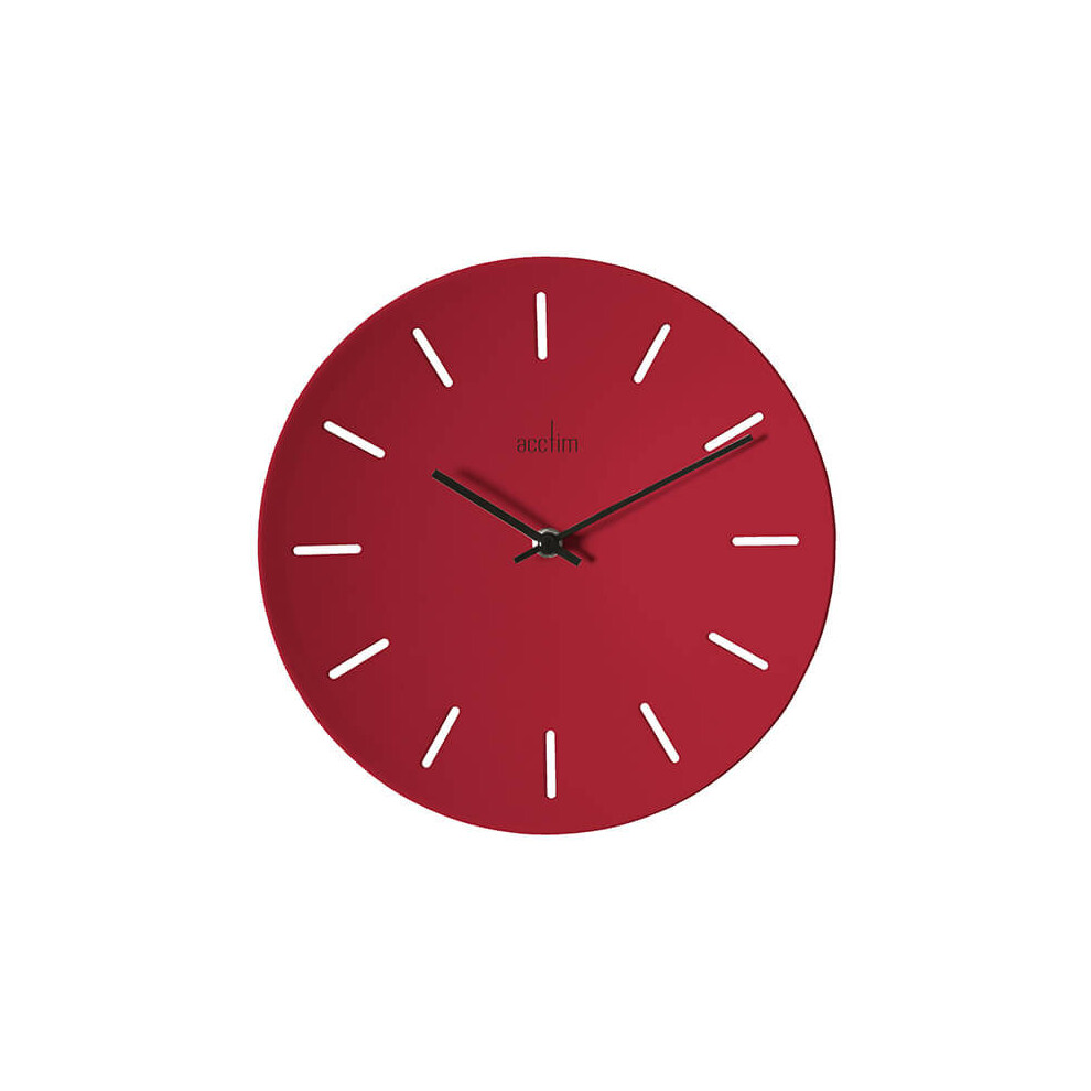 Acctim Majken Wall Clock Red