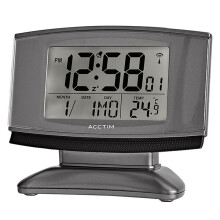 Acctim 71797 Cuba SmartliteÂ® LCD Digital Radio Controlled Alarm Clock