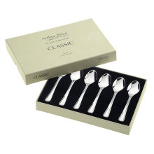 Arthur Price Classic Bead Set of 6 Teaspoons