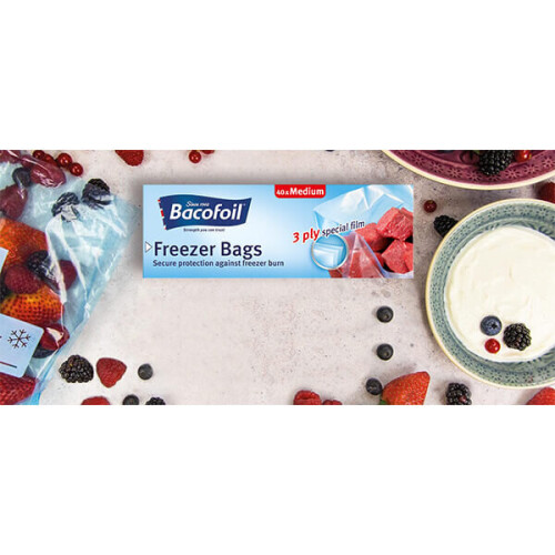 Bacofoil 40 x Medium Freezer Bags 1