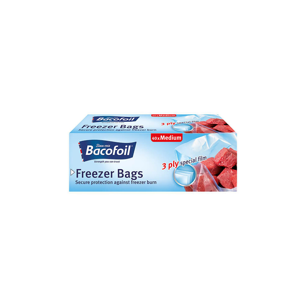 Bacofoil 40 x Medium Freezer Bags