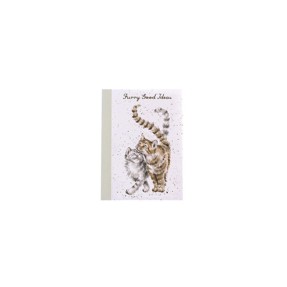 Wrendale Designs A6 Cats Notebook - Uk Made, 48-Page Lined Notebook With Cat Illustration