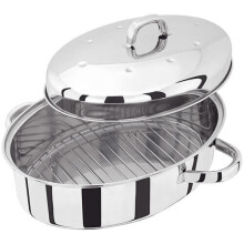 Judge TC121 36 x 26 cm High Oval Roaster with Self Basting Lid