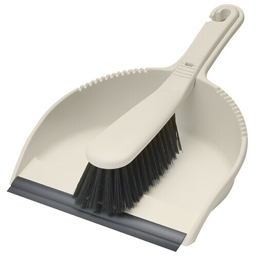 Addis Addis Dustpan and Soft Brush Set, Linen