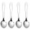 Grunwerg 'Windsor Espresso Spoons / Miniature Small Teaspoon, Mirror, Set of 4 2