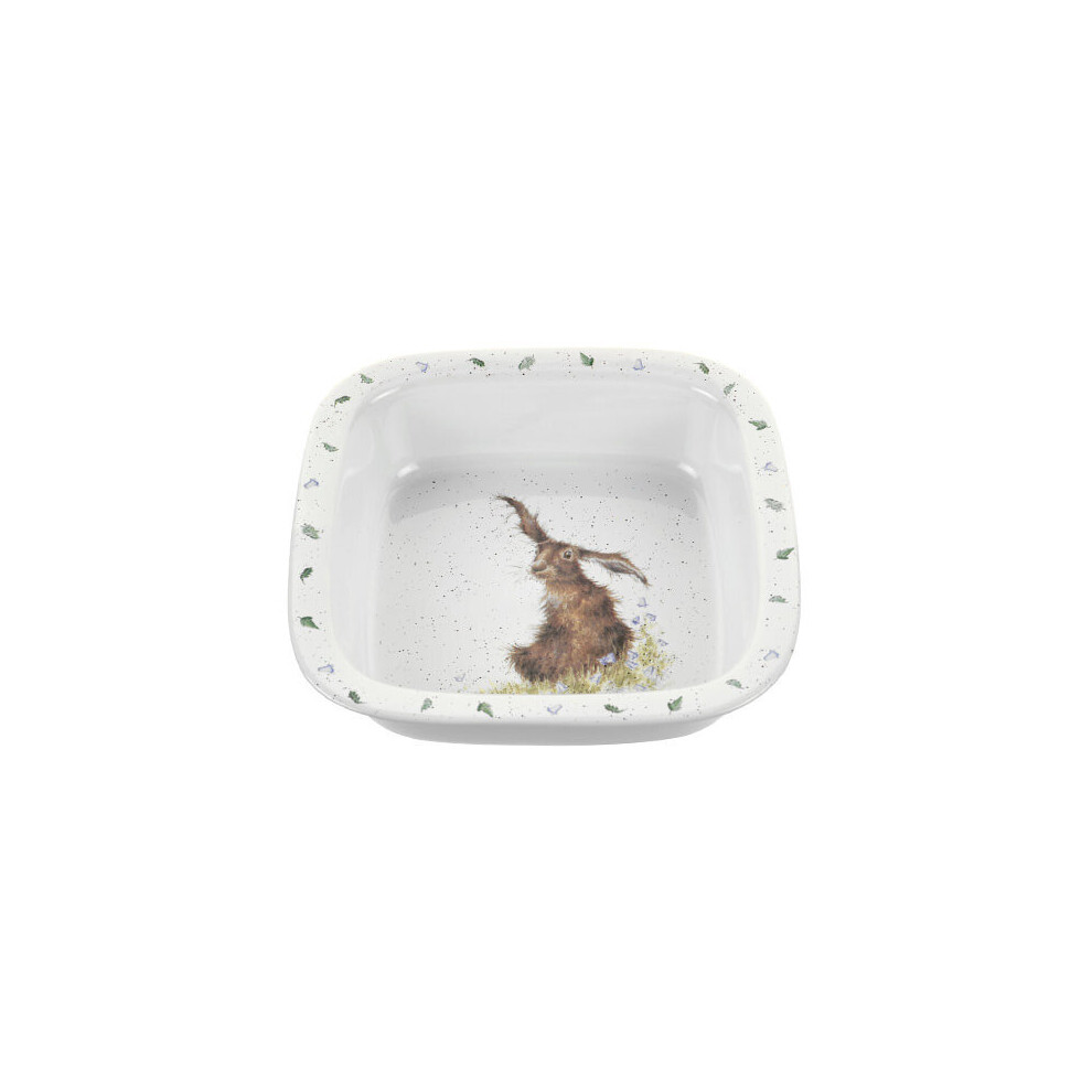 Wrendale Square Dish (Hare), Multi Coloured
