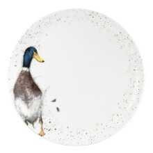 Wrendale Designs 10.5-Inch Duck Coupe Plate - Hand-Painted Porcelain by Hannah Dale, Oven Safe to 200C, Dishwasher/Microwave/Freezer Safe