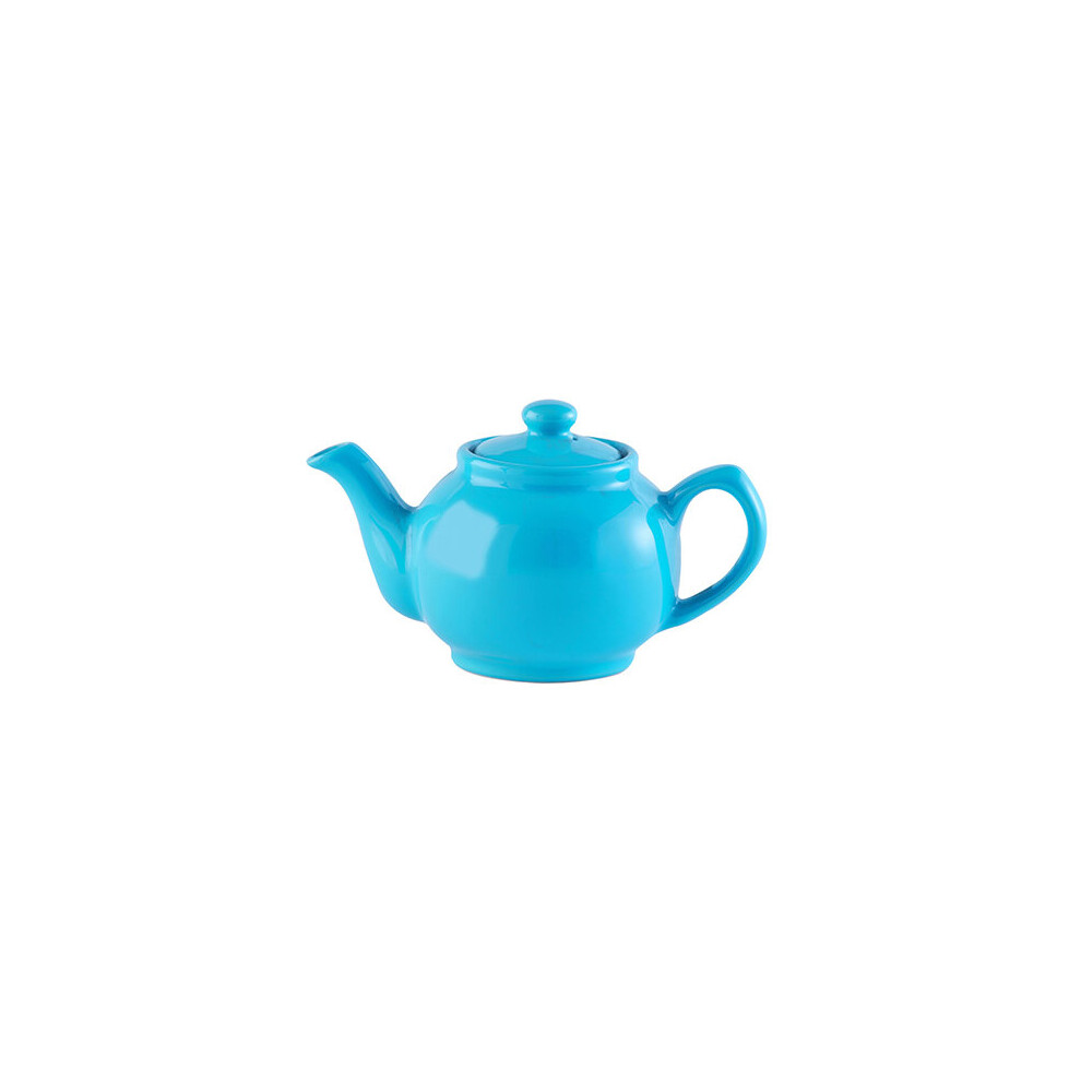 Price & Kensington 2-Cup Stoneware Teapot, 450Ml, Designed In Great Britain, Microwave & Dishwasher Safe Blue