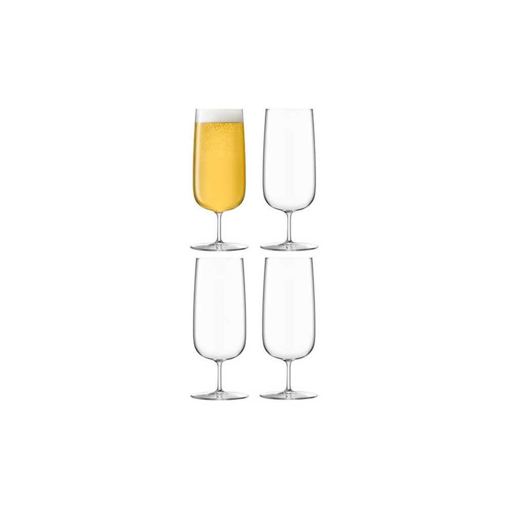 LSA Borough Pilsner Glass 440ml Set Of 4