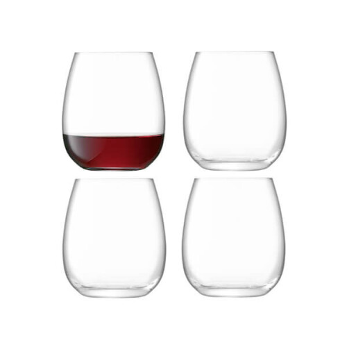 LSA International LSA Borough Stemless Glass 455ml Set Of 4