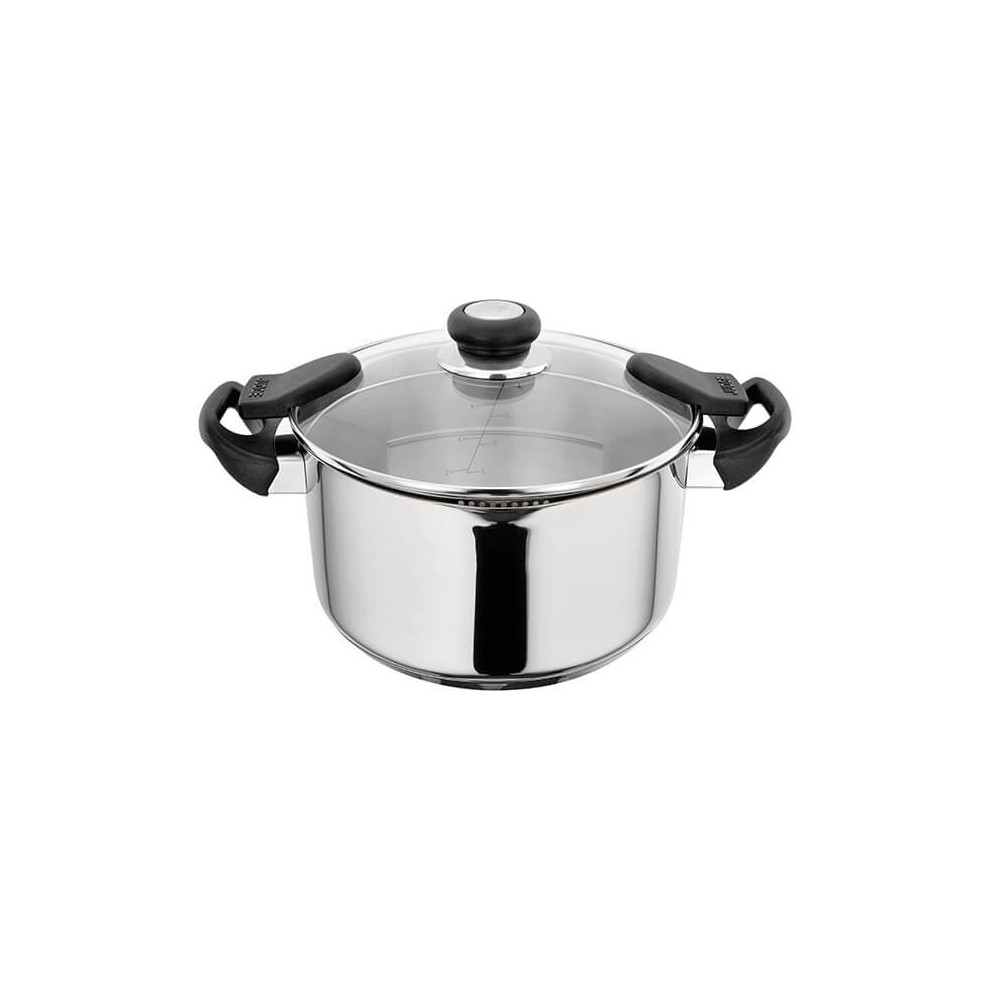 Judge Vista NEW Draining 24cm Stockpot With Phenolic Side Handles