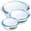 Pyrex Pyrex Oven Dish Set 3 Piece Glass Kitchen Baking Roasting Tray 912S637/6142 1