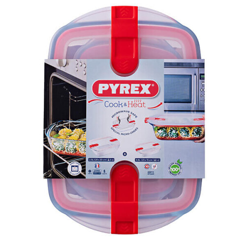 Pyrex Pyrex Cook & Heat 2 Piece Storage Set 1