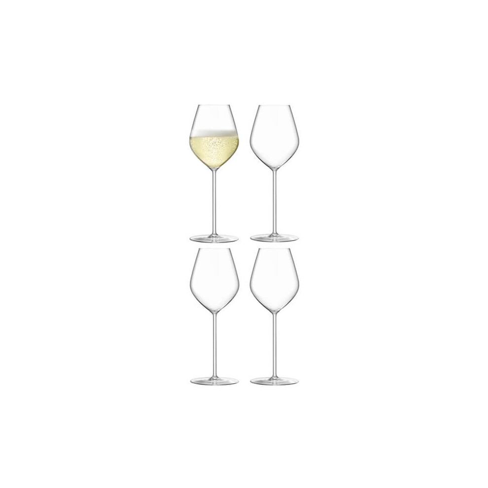 LSA Borough Champagne Tulip Glass 285ml Set Of 4