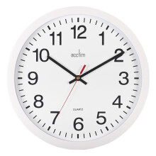 Acctim Controller Wall Clock White
