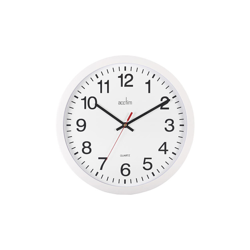Acctim Controller Wall Clock White