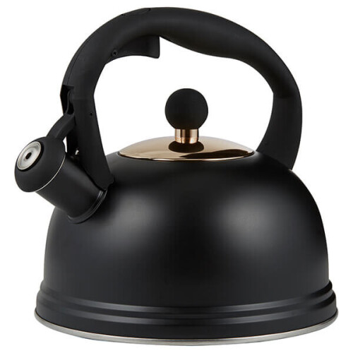 Typhoon Otto 1.8Litre Stove Top Whistling Kettle Black