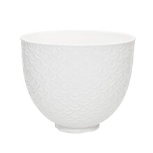 KitchenAid Ceramic Mermaid Lace 4.8L Mixer Bowl - White